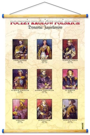 Poczet królów i książąt Polski - rabatowy zestaw 4 plansz